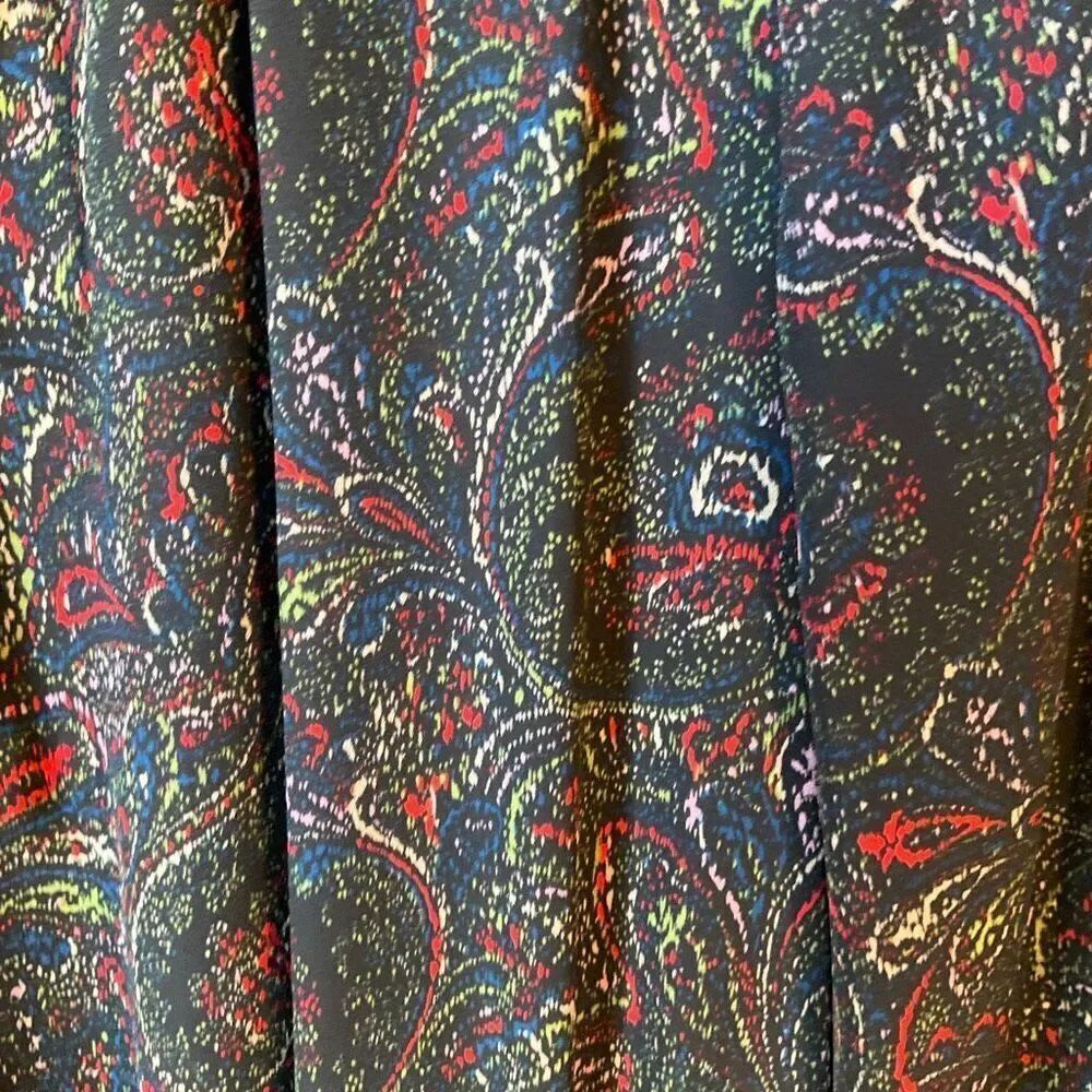 Isaac Mizrahi NY Paisley Ruffle Prairie Dress, XS. Cottagecore - Picture 9 of 14